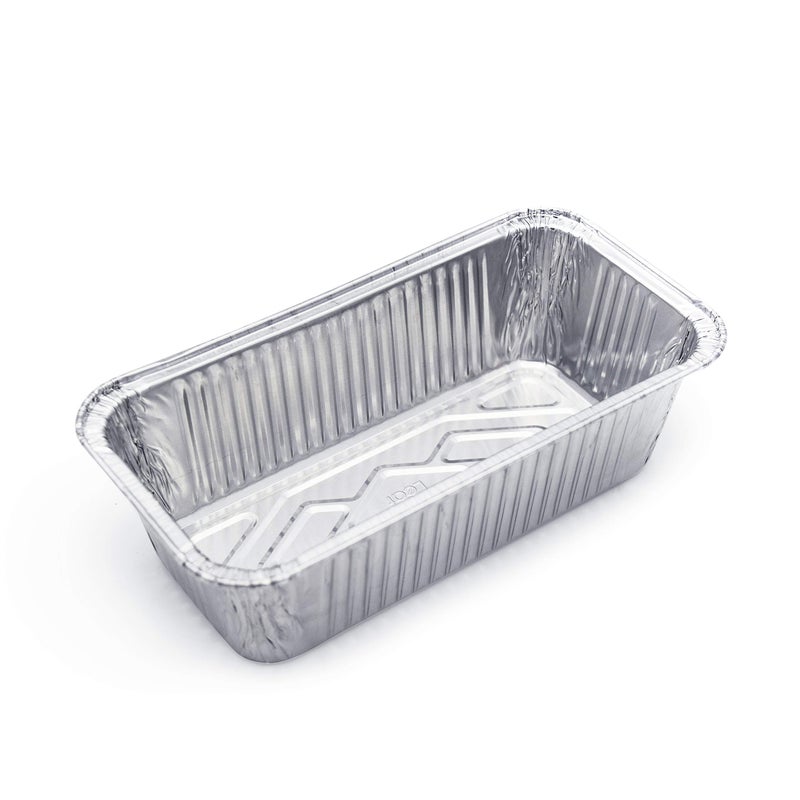 Fig & Leaf (60 Pack) Premium 2-LB Bread Loaf Baking Pans - 8.5" x 4.5" x 2.5" l Heavy Duty l Disposable Aluminum Foil Tins for Cakes Meatloaf Lasagna - Image 2
